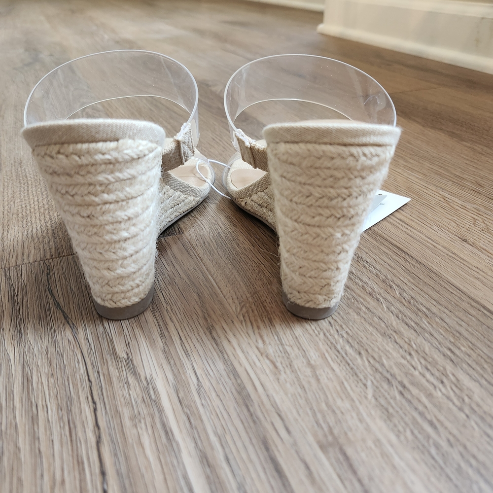 a new day Clear Strap Tan Wedges - Picture 5 of 5